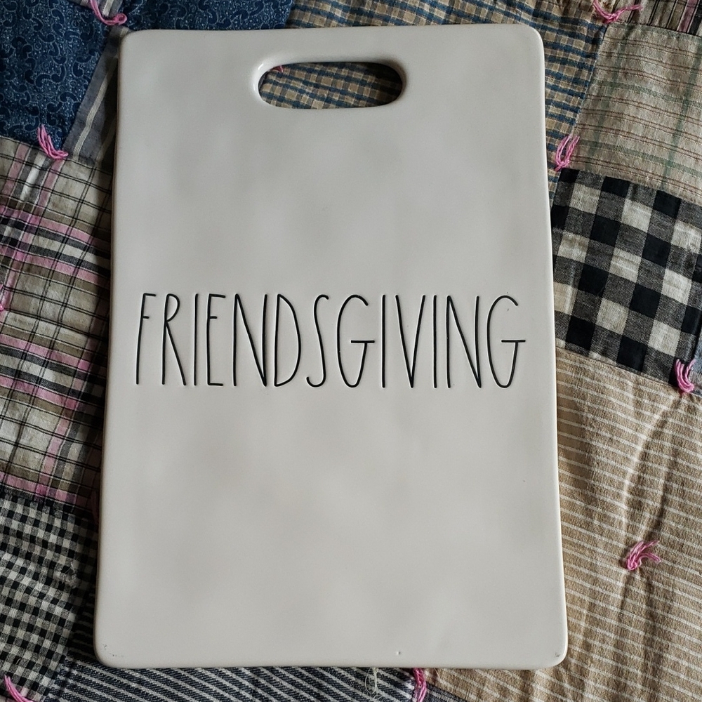Retired Rae Dunn Friendsgiving Charcuterie, Serving Cheeseboard Kitchen Decor